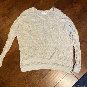 NWOT Velvet Grey Waffle Sweater Size: Large